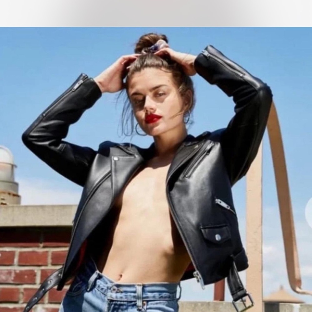 The kooples black leather jacket - Picture 2 of 2
